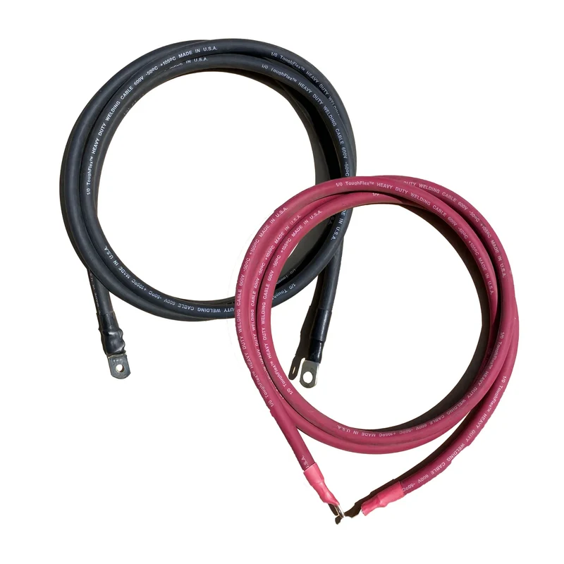 Heavy Duty 2 AWG Inverter and Inverter/Charger Cables (Pair) | #2