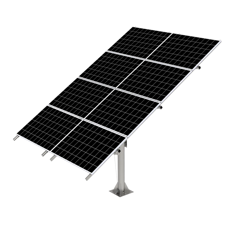 Elios Arbora P8-C I Pole Mount System for 8 Solar Panels | Includes Manual Crank & Accessories