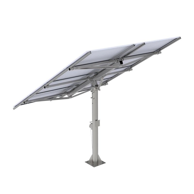 Elios Arbora P8-C I Pole Mount System for 8 Solar Panels | Includes Manual Crank & Accessories