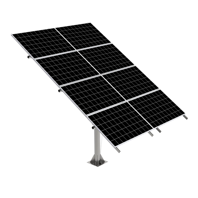 Elios Arbora P8-C I Pole Mount System for 8 Solar Panels | Includes Manual Crank & Accessories