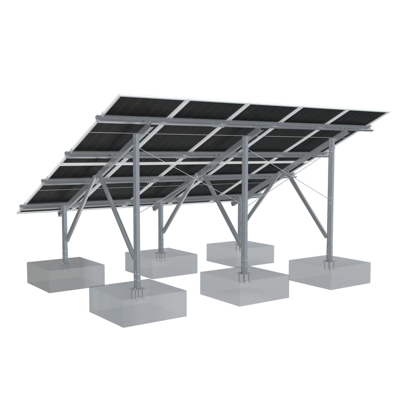 Elios Terra G8-10 Ground Mount Solar Racking System | 8 or 10 Panel