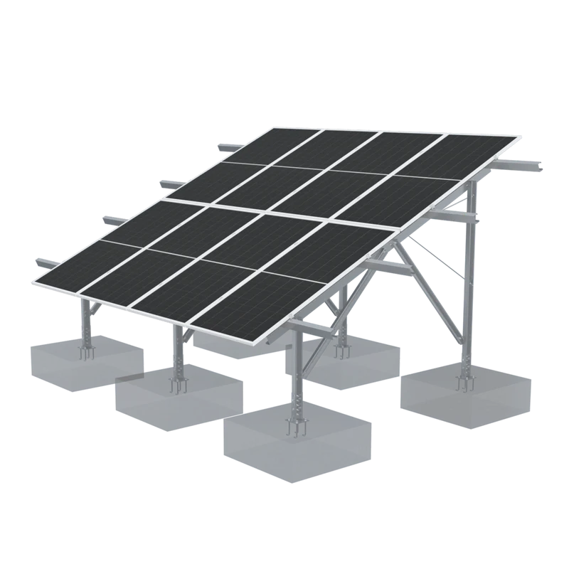 Elios Terra G8-10 Ground Mount Solar Racking System | 8 or 10 Panel