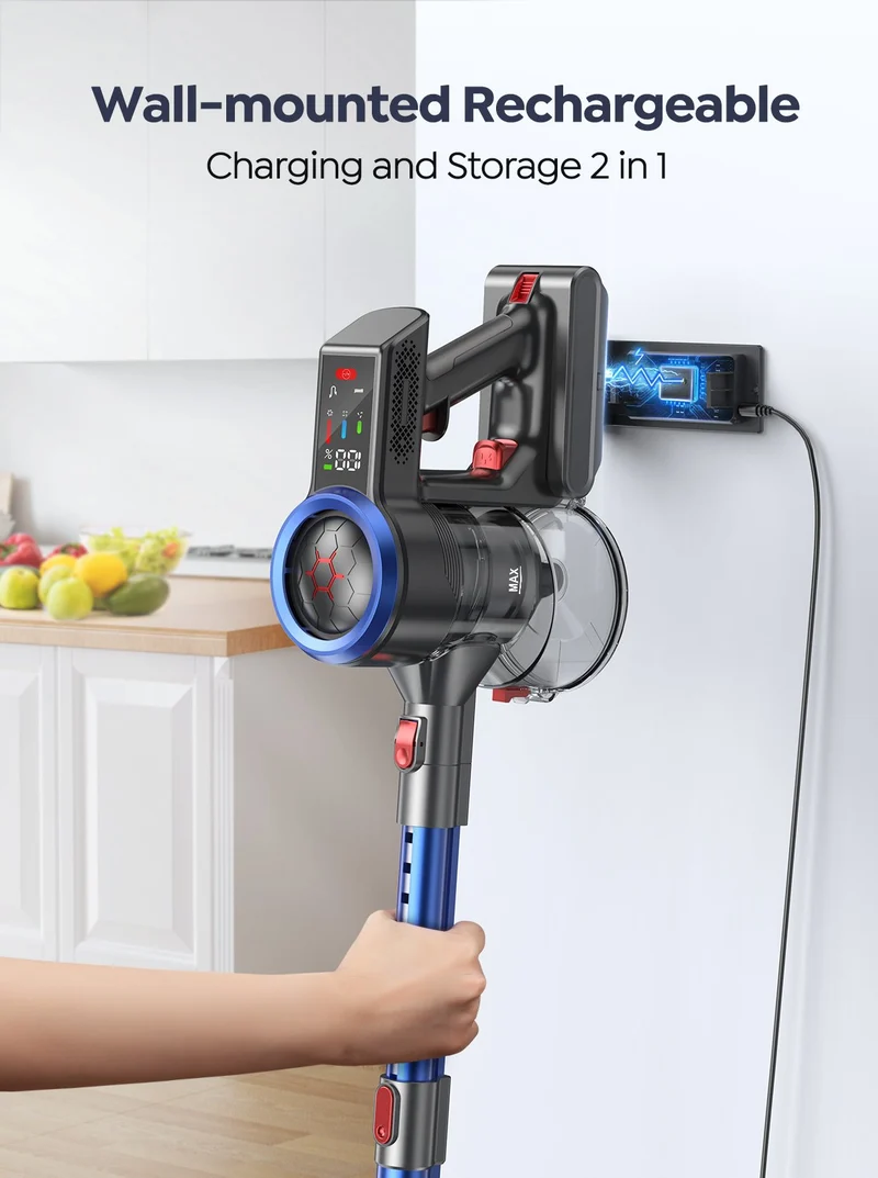 Buture JR700 Blue Cordless Vacuum | 550W 45KPA