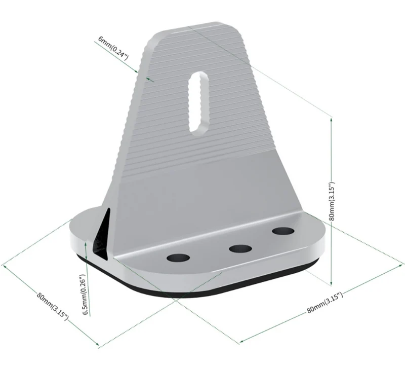 Elios T-Foot | Silver Solar Mounting Bracket