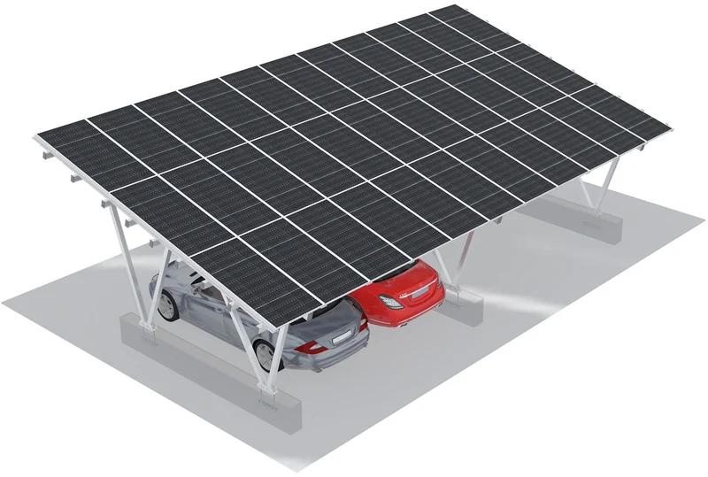 Elios Carport M30 | Aluminum Structure for 4 Vehicle | 30 Solar Panels (18 kW+)