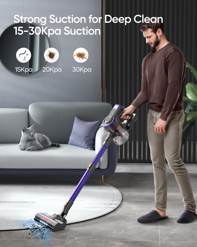 Vacuum Bundle: Buture JR400 Vacuum + 2 Batteries + 9 HEPA Filters