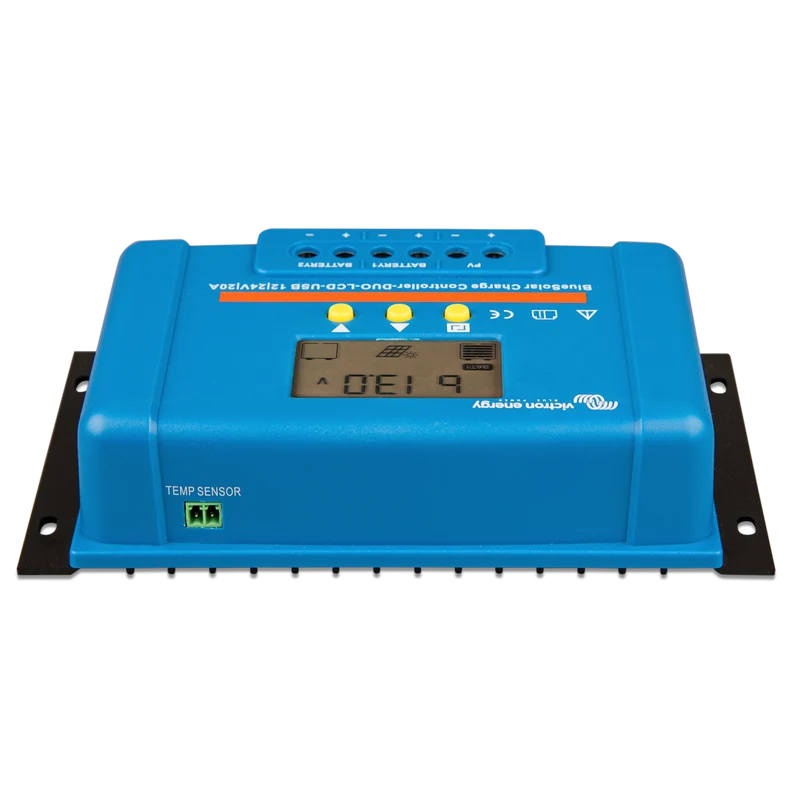 Victron Energy BlueSolar PWM DUO 12/24V-20A with LCD & USB | SCC010020060
