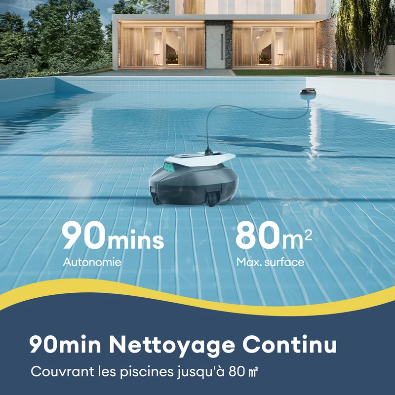 Ultenic Pooleco 10 Series Nettoyeur de Robot Piscine Sans Fil