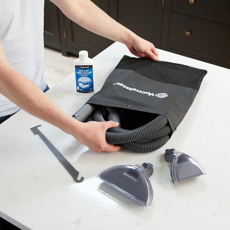 Vacmaster CA0701EU EasyClean Home Clean Kit | Mop Carpet Cleaner-with Spare Carpet Shampoo