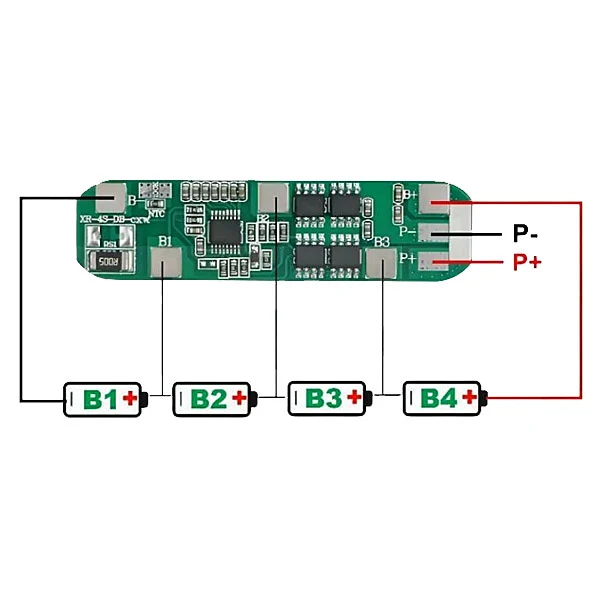 PCM/PCB (XR-4S-DB-CXW) FOR 14.8V 5A (4S) LITHIUM BATTERY PACK