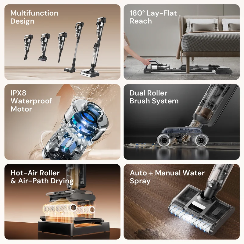 PW11 Pro Max 2026 5-in-1 Cordless Wet & Dry Vacuum Cleaner