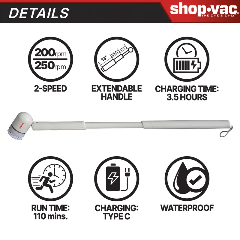 Shop-Vac® Cordless Spin Scrubber