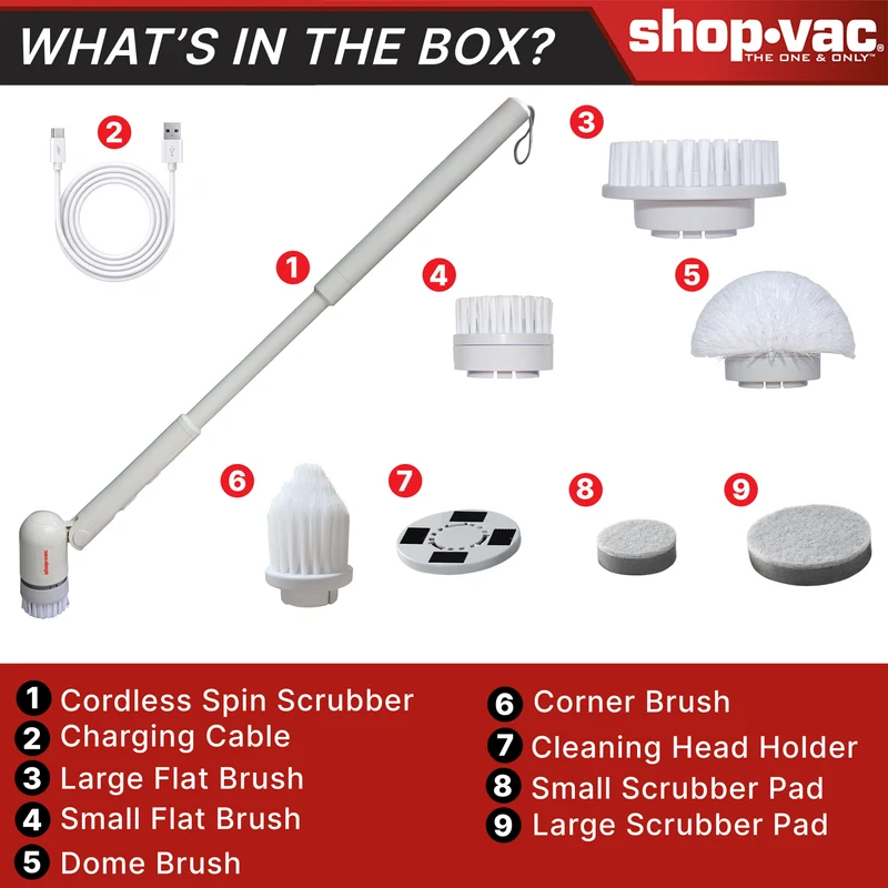 Shop-Vac® Cordless Spin Scrubber