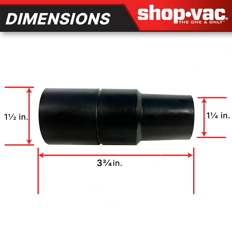 Shop-Vac® 1-1/4 Inch to 1-1/2 Inch Conversion Adapter