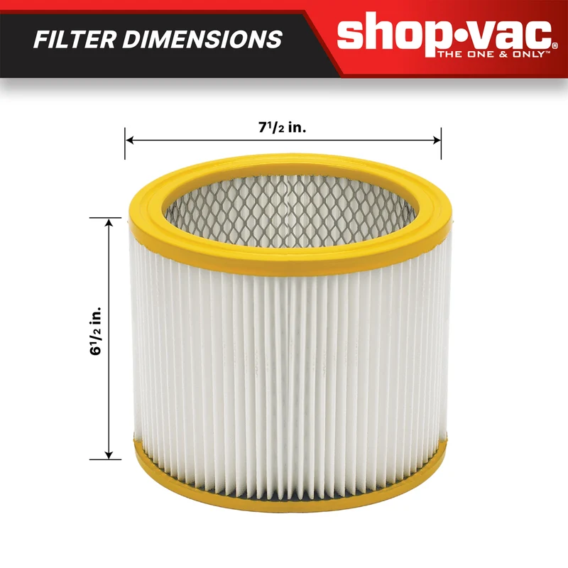 Shop-Vac® Abrasion Resistant HEPA Cartridge Filter