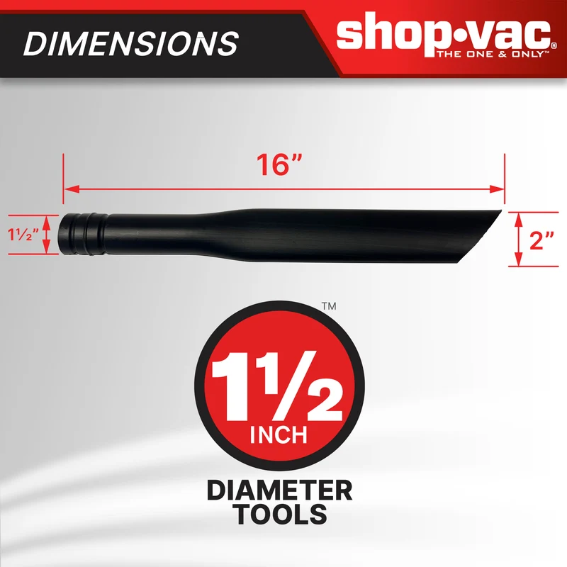 Shop-Vac® 1.5 Inch Extra Long Crevice Tool