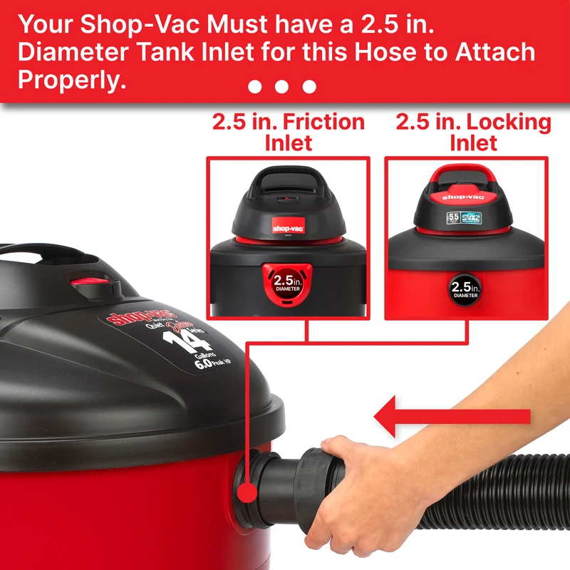 Shop-Vac® 2.5" x 7' Hose