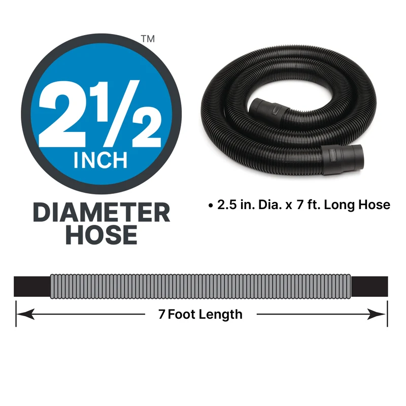 Shop-Vac® 2.5" x 7' Hose