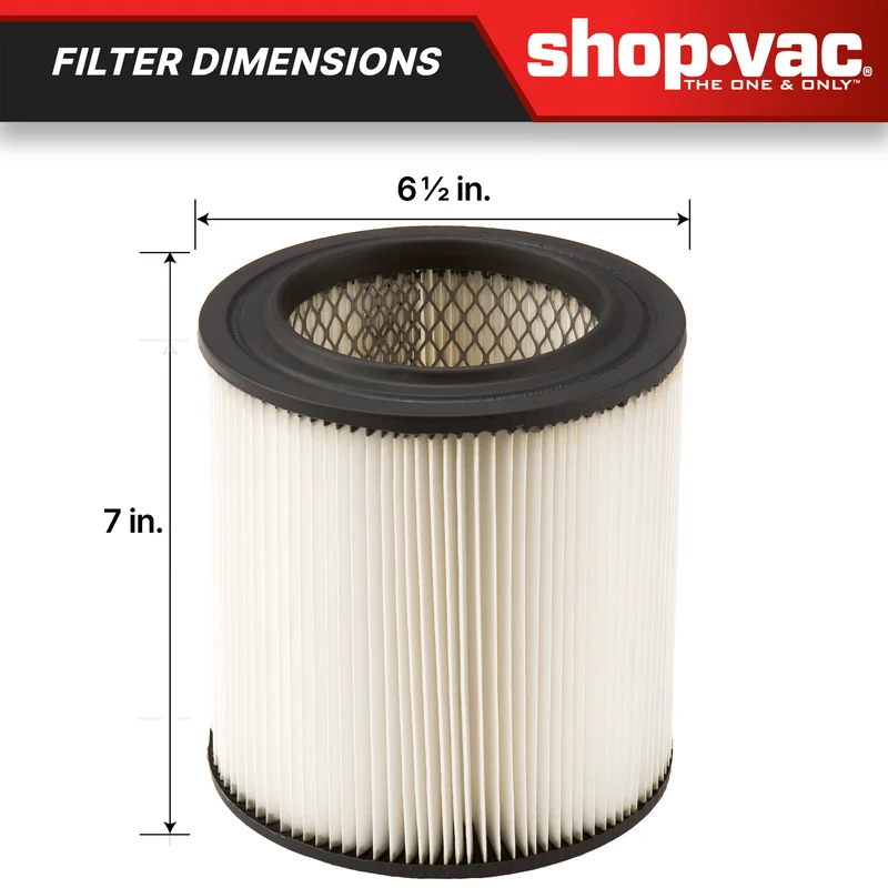 Shop-Vac® Cartridge Filter-Fits most MasterVac & Dirt Hound Wet/Dry Vacs