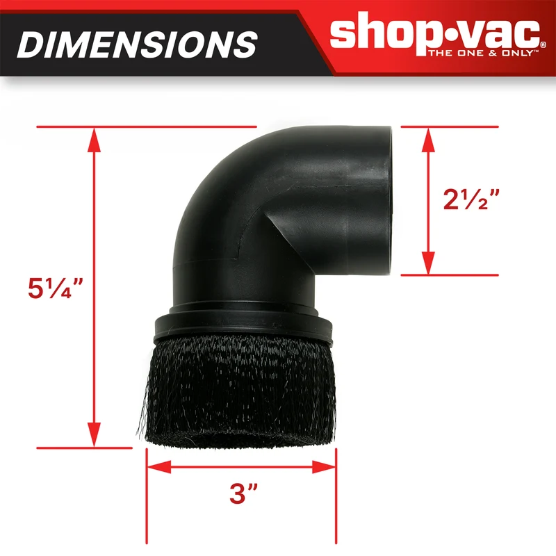 Shop-Vac® 2.5 Inch Right Angle Brush