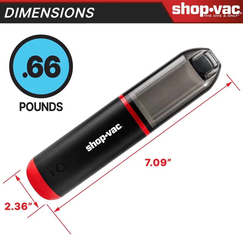 Shop-Vac® Cordless Mini Car Vacuum