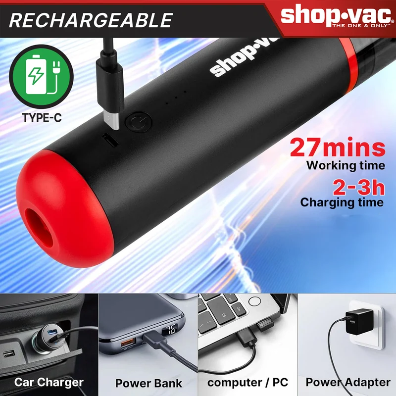 Shop-Vac® Cordless Mini Car Vacuum