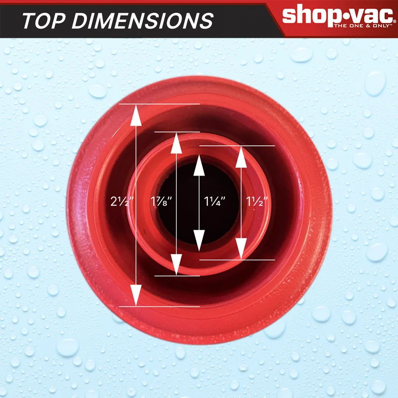 Shop-Vac® Drain Plunger Attachment