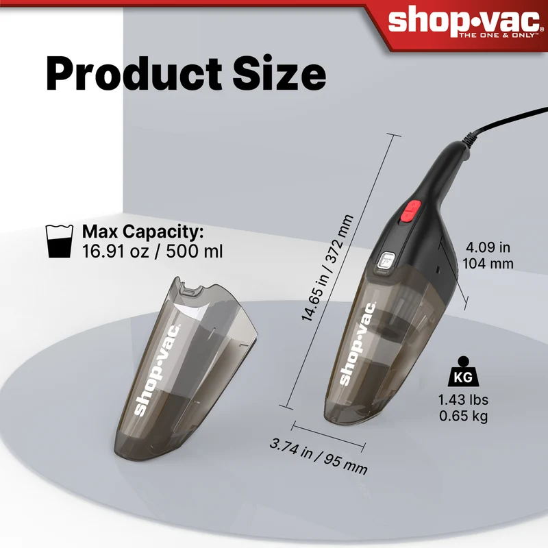 Shop-Vac® 12V Handheld Car Vacuum