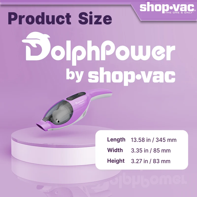 Shop-Vac® DolphPower Cordless Handheld Vacuum - Purple