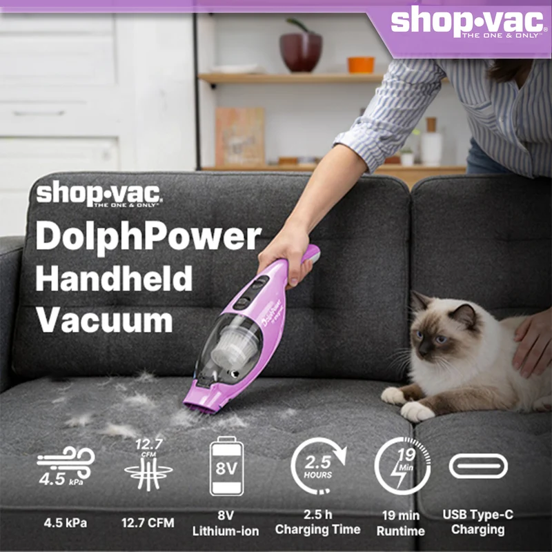 Shop-Vac® DolphPower Cordless Handheld Vacuum - Purple
