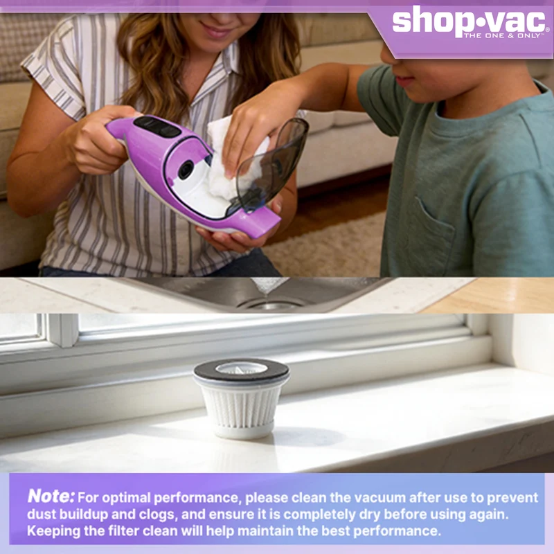 Shop-Vac® DolphPower Cordless Handheld Vacuum - Purple