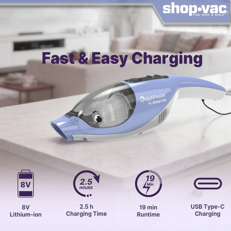 Shop-Vac® DolphPower Cordless Handheld Vacuum - Blue