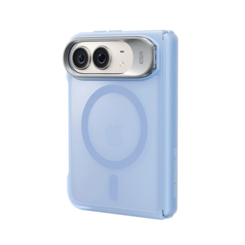 iPhone Duo Classic Hybrid Magnetic Case with Flex Stand - Frosted Misty Blue