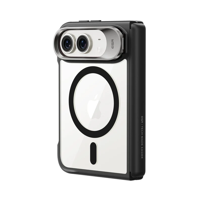 iPhone Duo Classic Hybrid Magnetic Case with Flex Stand - Clear Black