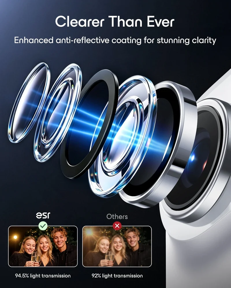iPhone Duo Armorite® Camera Lens Protector - Silver