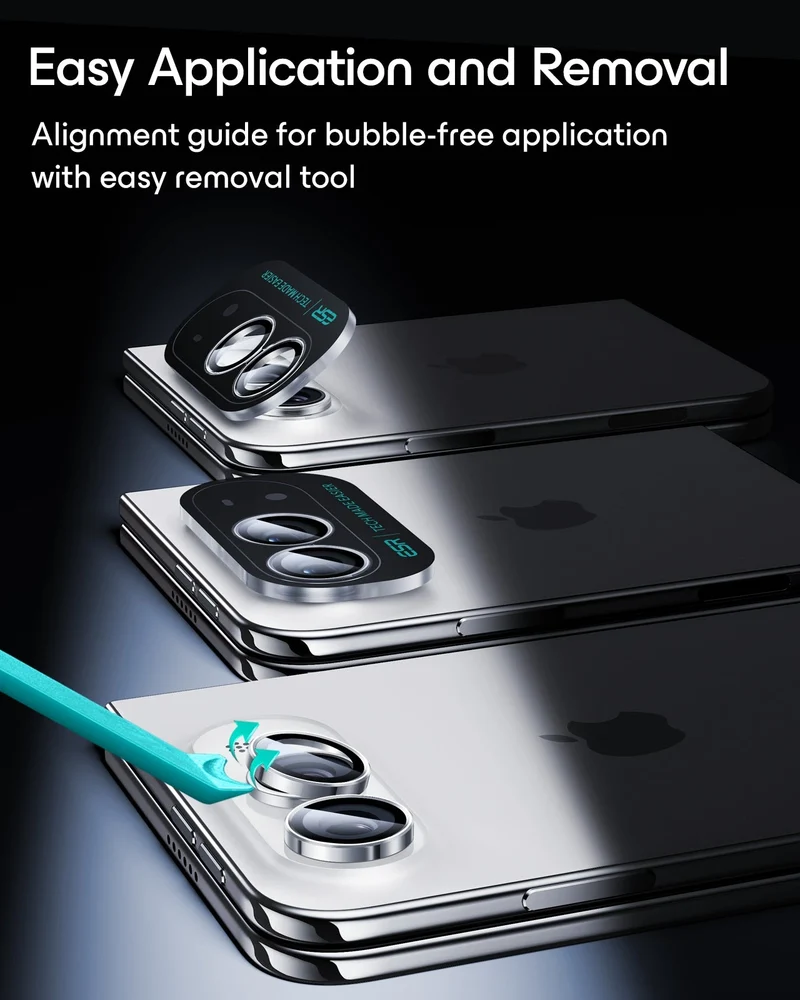 iPhone Duo Armorite® Camera Lens Protector - Silver