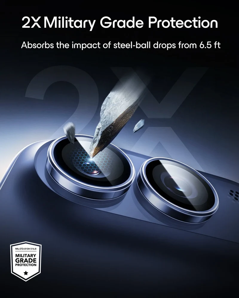 iPhone Duo Armorite® Camera Lens Protector - Clear