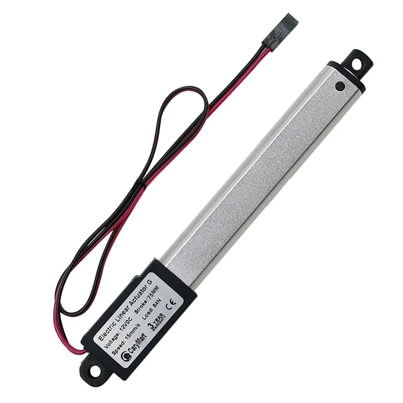 Micro Vérin Électrique 6V 12V 24V Actionneur Linéaire G Course 75mm (Modèle: 0041627)
