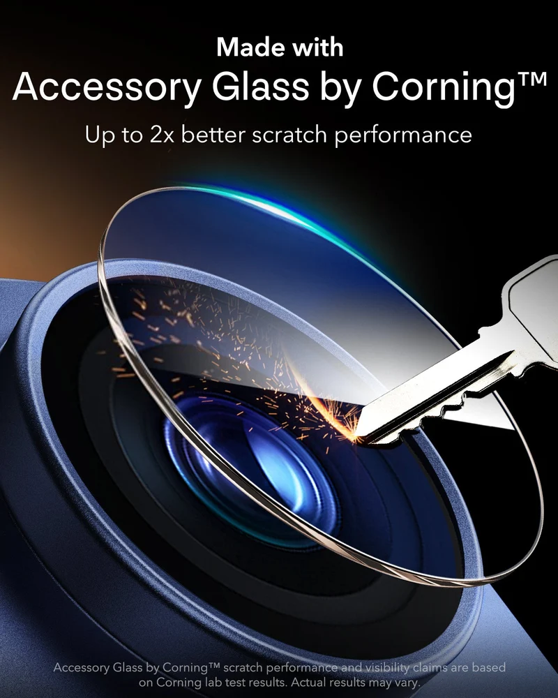 iPhone 17 Pro Max Armorite® Pro Camera Lens Protector (Full Coverage) - Dark Blue
