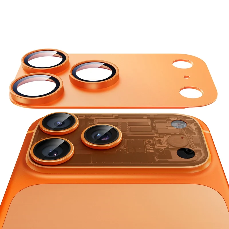 iPhone 17 Pro Armorite® Pro Camera Lens Protector (Full Coverage) - Orange