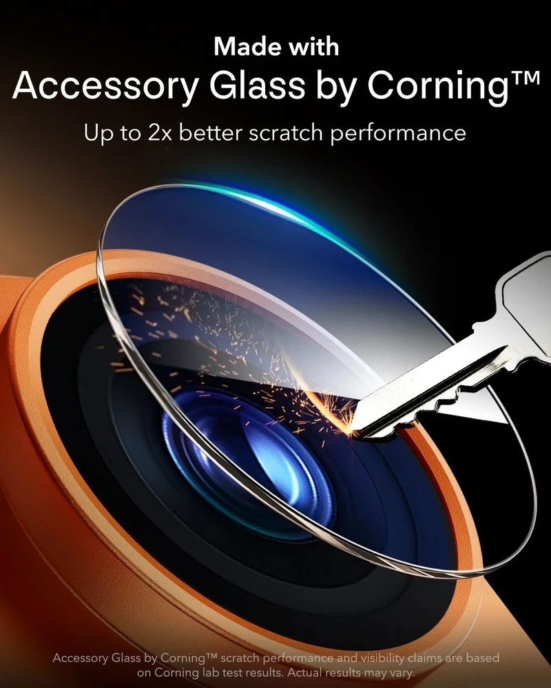 iPhone 17 Pro Armorite® Pro Camera Lens Protector (Full Coverage) - Orange