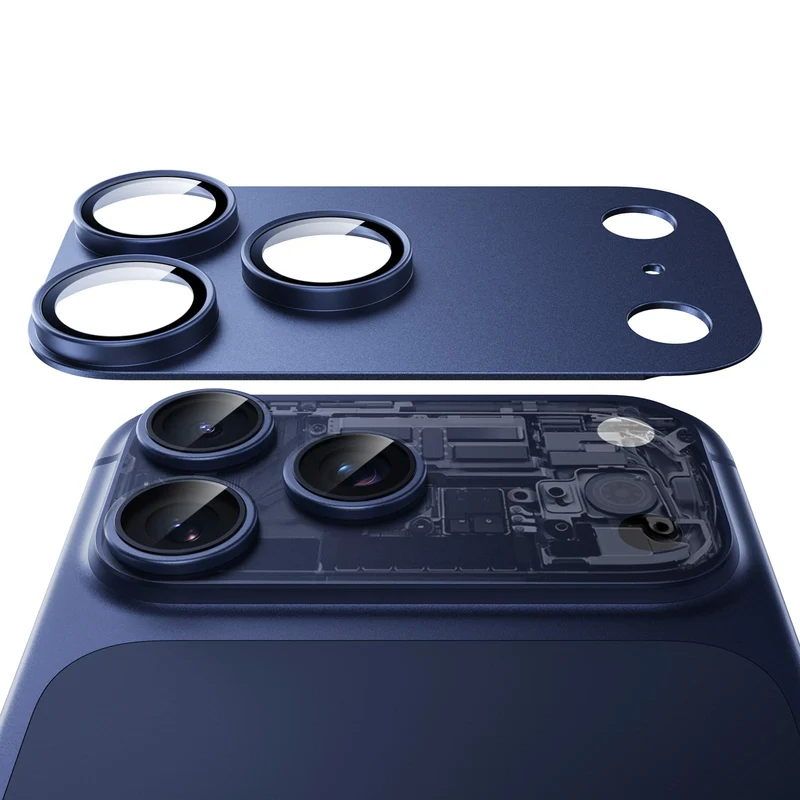 iPhone 17 Pro Armorite® Pro Camera Lens Protector (Full Coverage) - Dark Blue