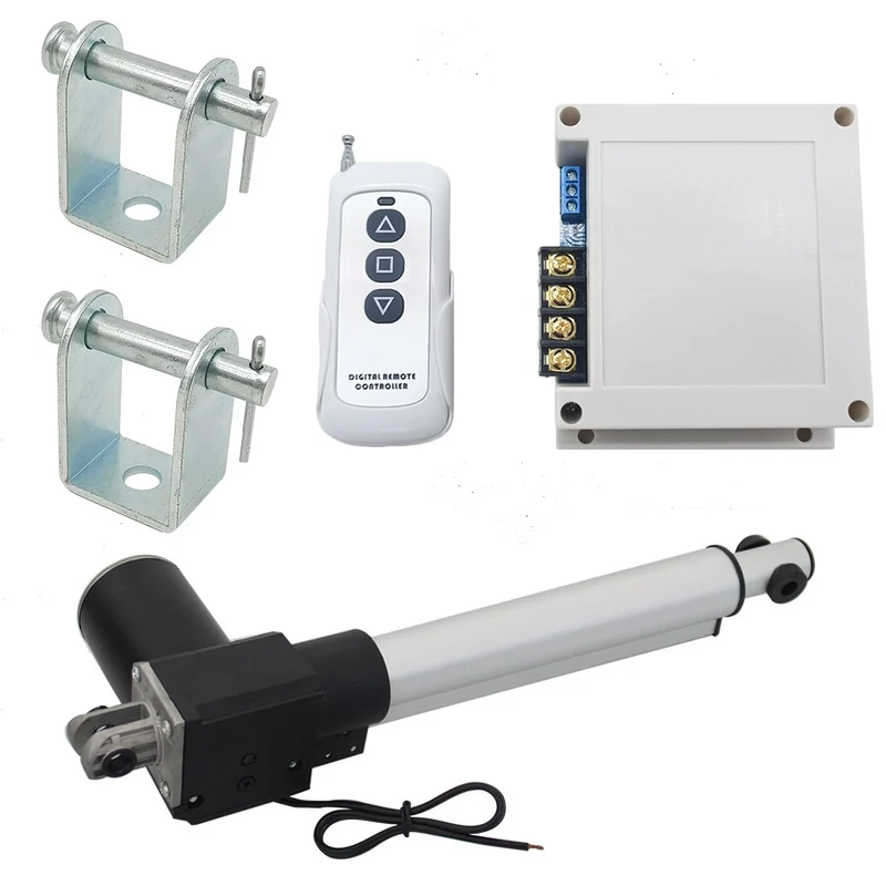 12V 24V vérin électrique 600kg course 250 mm avec télécommande (Modèle: 0020590)