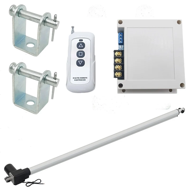 12V 24V vérin électrique 600kg course 1000 mm avec télécommande (Modèle: 0020588)