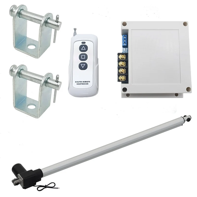 12V 24V vérin électrique 600kg course 800 mm avec télécommande (Modèle: 0020587)