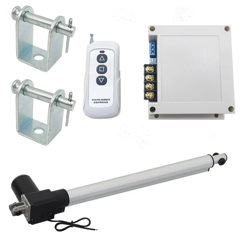 12V 24V vérin électrique 600kg course 400 mm avec télécommande (Modèle: 0020584)