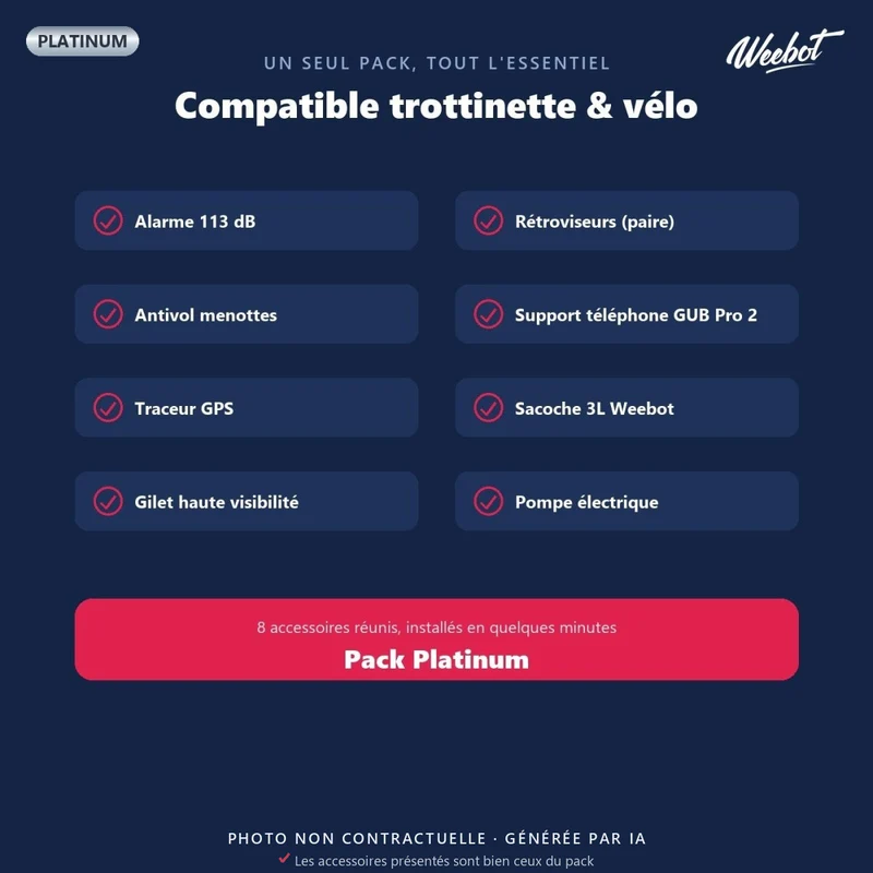 Pack Platinum - Accessoires