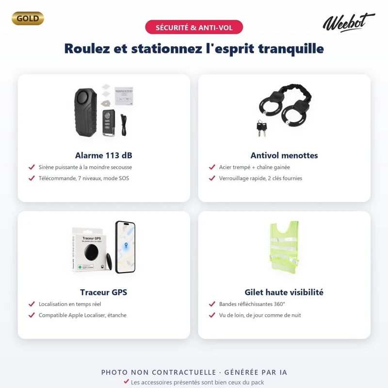 Pack Gold - Accessoires