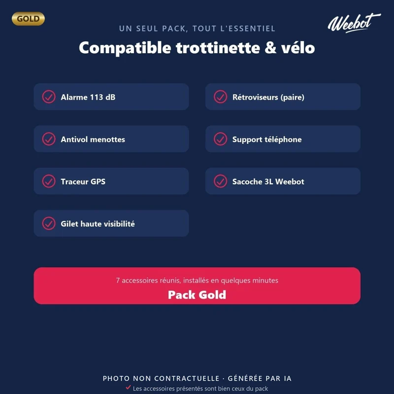 Pack Gold - Accessoires
