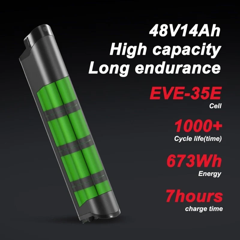 48V 14Ah Battery for Aventon 500.2 500.3 500.3 Step-Through Ebike